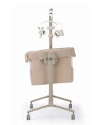 CAM Patut cu leganare Cullami Bej co-sleeper 2 in 1 cu laterala culisanta setare unghiulara roti reglabil in 8 pozitii pe inaltime