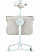 CAM Patut Cullami Gri co-sleeper 2 in 1 cu laterala culisanta inaltime reglabila 2 roti cu frana standard European EN1130 EN16890