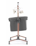 CAM Patut Cullami Gri Copie co-sleeper 2 in 1 cu laterala culisanta inaltime reglabila 2 roti cu frana standard European EN1130 EN16890
