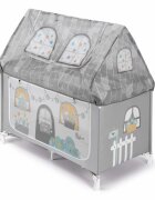CAM Patut Daily Dolci Sogni Beige pliabil cu 2 nivele saltea si geanta de transport incluse usita cu fermoar standard European EN 716-12