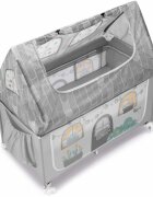CAM Patut Daily Dolci Sogni Beige pliabil cu 2 nivele saltea si geanta de transport incluse usita cu fermoar standard European EN 716-12