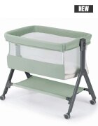 CAM Patut Sempreconte Air Mint co-sleeper 2 in 1 cu laterala culisanta setare unghiulara roti geanta voiaj reglabil in 8 pozitii pe inaltime