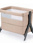 CAM Patut Sempreconte Joy Bej co-sleeper si tarc 2 in 1 cu laterala culisanta setare unghiulara roti geanta voiaj reglabil in 8 pozitii pe inaltime 0-15 kg