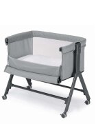 CAM Patut Sempreconte Joy Bej co-sleeper si tarc 2 in 1 cu laterala culisanta setare unghiulara roti geanta voiaj reglabil in 8 pozitii pe inaltime 0-15 kg
