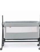 CAM Patut Sempreconte Joy Bej co-sleeper si tarc 2 in 1 cu laterala culisanta setare unghiulara roti geanta voiaj reglabil in 8 pozitii pe inaltime 0-15 kg