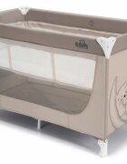 CAM Patut voiaj Pisolino Berj ultraportabil cu doua nivele saltea si geanta transport incluse incluse roti cu blocare standard European EN 716-12