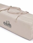 CAM Patut voiaj Pisolino Gri ultraportabil cu doua nivele saltea si geanta transport incluse incluse roti cu blocare standard European EN 716-12