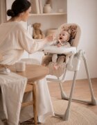 CAM Scaun de masa multifunctional Pappananna pliabil pentru bebelusi si copii 6-36 luni crem