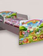 CameraMagica Pat pentru copii Animale Zoo cu manere 2-6 ani 130x60 cm