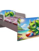 CameraMagica Pat pentru copii Dragon cu manere 2-12 ani 160x80 cm