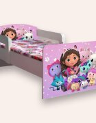 CameraMagica Pat pentru copii Gabbys Dollhouse cu manere 2-12 ani 160x80 cm