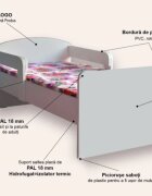 CameraMagica Pat pentru copii Halk cu manere 2-12 ani 160x80 cm