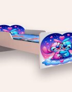 CameraMagica Pat pentru copii Lilo si Stitch cu saltea 2-6 ani 130x60 cm