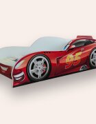 CameraMagica Pat pentru copii masina Fulger McQueen Alb 2-8 ani 140x70 cm