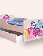 CameraMagica Pat pentru copii My Little Pony cu sertar 2-12 ani 160x80 cm