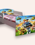 CameraMagica Pat pentru copii Paw Patrol varianta 3 cu manere si saltea 2-6 ani 130x60 cm