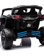 Can-Am Masinuta electrica pentru copii Can Am Marverick UTV Blue 12V 90W cu telecomanda 2.4G deschidere usi scaun ergonomic pornire la buton functii muzicale si suspensii
