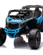 Can-Am Masinuta electrica pentru copii Can Am Marverick UTV Blue 12V 90W cu telecomanda 2.4G deschidere usi scaun ergonomic pornire la buton functii muzicale si suspensii