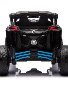 Can-Am Masinuta electrica pentru copii Can Am Marverick UTV Blue 12V 90W cu telecomanda 2.4G deschidere usi scaun ergonomic pornire la buton functii muzicale si suspensii