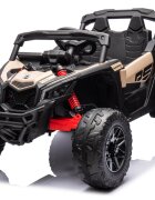 Can-Am Masinuta electrica pentru copii Can Am Marverick UTV kaki 90w acumulator 12V7Ah deschidere usi iluminare led sistem audio bluetooth usb radio fm
