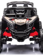 Can-Am Masinuta electrica pentru copii Can Am Marverick UTV kaki 90w acumulator 12V7Ah deschidere usi iluminare led sistem audio bluetooth usb radio fm