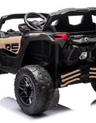 Can-Am Masinuta electrica pentru copii Can Am Marverick UTV kaki 90w acumulator 12V7Ah deschidere usi iluminare led sistem audio bluetooth usb radio fm