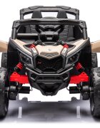Can-Am Masinuta electrica pentru copii Can Am Marverick UTV kaki 90w acumulator 12V7Ah deschidere usi iluminare led sistem audio bluetooth usb radio fm