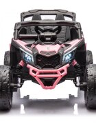 Can-Am Masinuta electrica pentru copii Can Am Marverick UTV Light Pink 12V 90W cu telecomanda 2.4G deschidere usi scaun ergonomic pornire la buton functii muzicale si suspensii