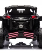 Can-Am Masinuta electrica pentru copii Can Am Marverick UTV Light Pink 12V 90W cu telecomanda 2.4G deschidere usi scaun ergonomic pornire la buton functii muzicale si suspensii