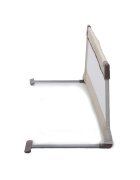 CANGAROO Bariera de protectie pentru pat copii Bed Rail Beige Rabatabila la 180 grade Usor de montat Cadru metalic Utilizare pat parinti sau pat tineret Dimensiune 130x43 cm