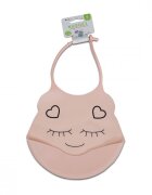 CANGAROO Baveta din silicon Nugget Pink
