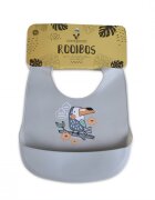 CANGAROO Baveta din silicon Rooibos Grey