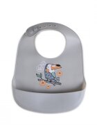 CANGAROO Baveta din silicon Rooibos Grey