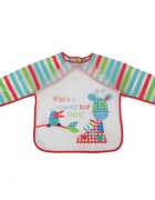 CANGAROO Baveta impermeabila cu maneci Messy Red
