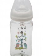 CANGAROO Biberon din sticla cu gat larg 240ml Hello