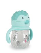 CANGAROO Cana cu pai din silicon 250 ml Brillo blue