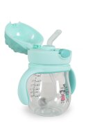 CANGAROO Cana cu pai din silicon 250 ml Brillo blue