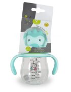 CANGAROO Cana cu pai din silicon 250 ml Brillo blue