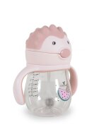 CANGAROO Cana cu pai din silicon 250 ml Brillo pink