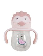 CANGAROO Cana cu pai din silicon 250 ml Brillo pink