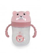CANGAROO Cana cu pai si manere 240ml Bear Pink Berry