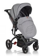 CANGAROO Carucior modular 2 in 1 Ellada Grey cu landou intaritsezut reversibilmaner parental reglabilspatar reglabil cu pozitie somnhuse pentru picioare si geanta accesorii incluse