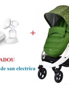 CANGAROO Carucior modular 2 in 1 S-Line Green + CADOU Pompa de san electrica Little Mom Easy Touch
