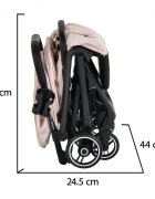 CANGAROO Carucior sport Airwalk Cloud Pink compatibil cabina avionpliere automata ultracompactacopertina XXL protectie UVUPF 50+ si ventilatiesuspensiispatar reglabil cu pozitie de somncentura de sigurantasuport pahar