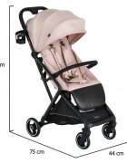 CANGAROO Carucior sport Airwalk Cloud Pink compatibil cabina avionpliere automata ultracompactacopertina XXL protectie UVUPF 50+ si ventilatiesuspensiispatar reglabil cu pozitie de somncentura de sigurantasuport pahar