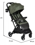 CANGAROO Carucior sport Airwalk Deep Green compatibil cabina avionpliere automata ultracompactacopertina XXL protectie UVUPF 50+ si ventilatiesuspensiispatar reglabil cu pozitie de somncentura de sigurantasuport pahar
