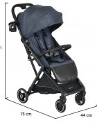 CANGAROO Carucior sport Airwalk Gray Stone compatibil cabina avionpliere automata ultracompactacopertina XXL protectie UVUPF 50+ si ventilatiesuspensiispatar reglabil cu pozitie de somncentura de sigurantasuport pahar