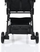 CANGAROO Carucior sport Easy Fold Negru cu pliere compacta Autofoldpana la 22kgcadru din aluminiupozitie de somnroti EVA detasabile si husa de picioare inclusa