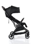 CANGAROO Carucior sport Easy Fold Negru cu pliere compacta Autofoldpana la 22kgcadru din aluminiupozitie de somnroti EVA detasabile si husa de picioare inclusa