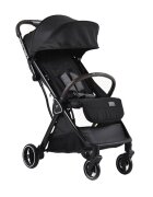 CANGAROO Carucior sport Easy Fold Negru cu pliere compacta Autofoldpana la 22kgcadru din aluminiupozitie de somnroti EVA detasabile si husa de picioare inclusa + CADOU Pompa de san electrica